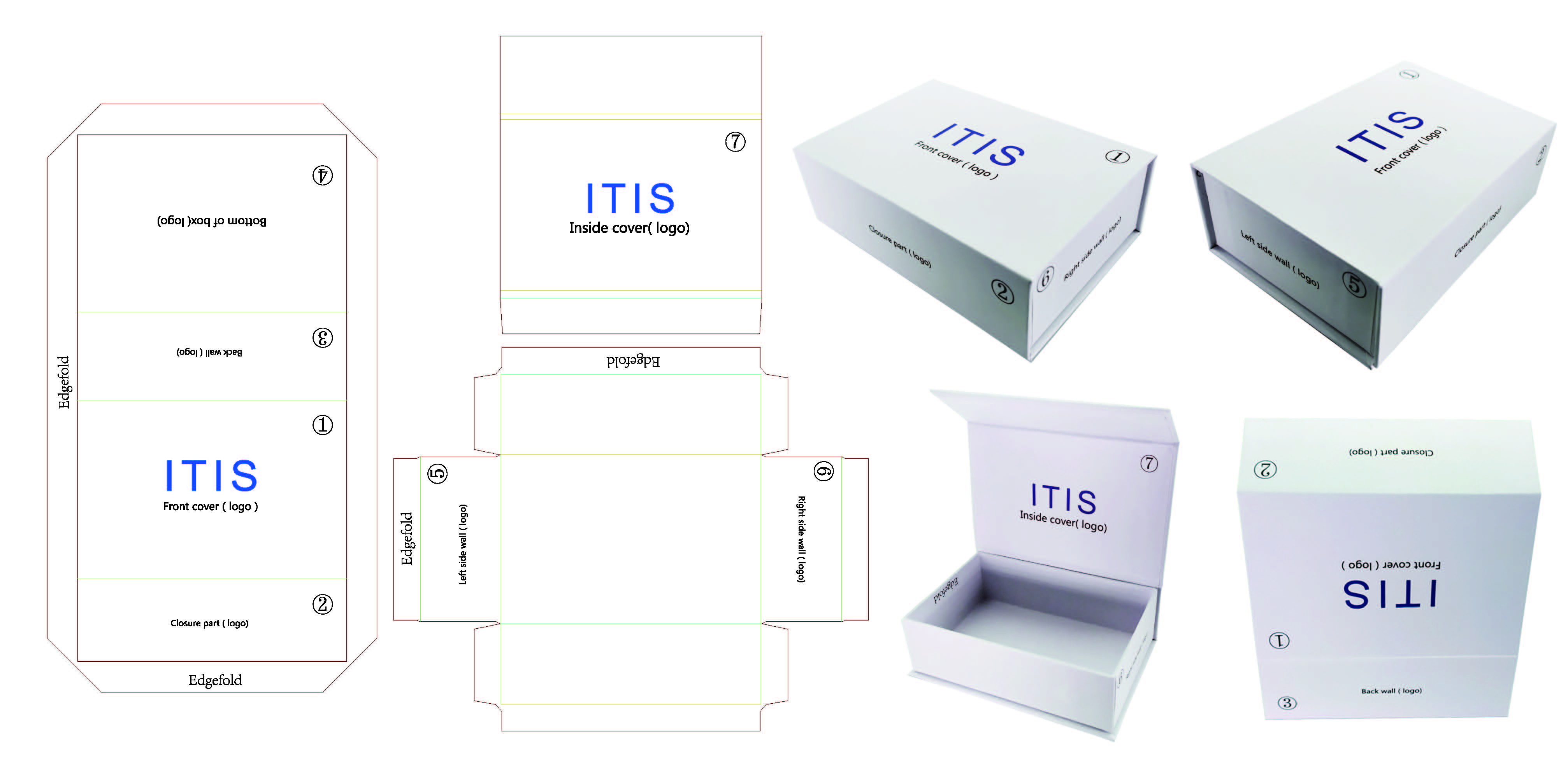 Coffret cadeau à fermeture magnétique