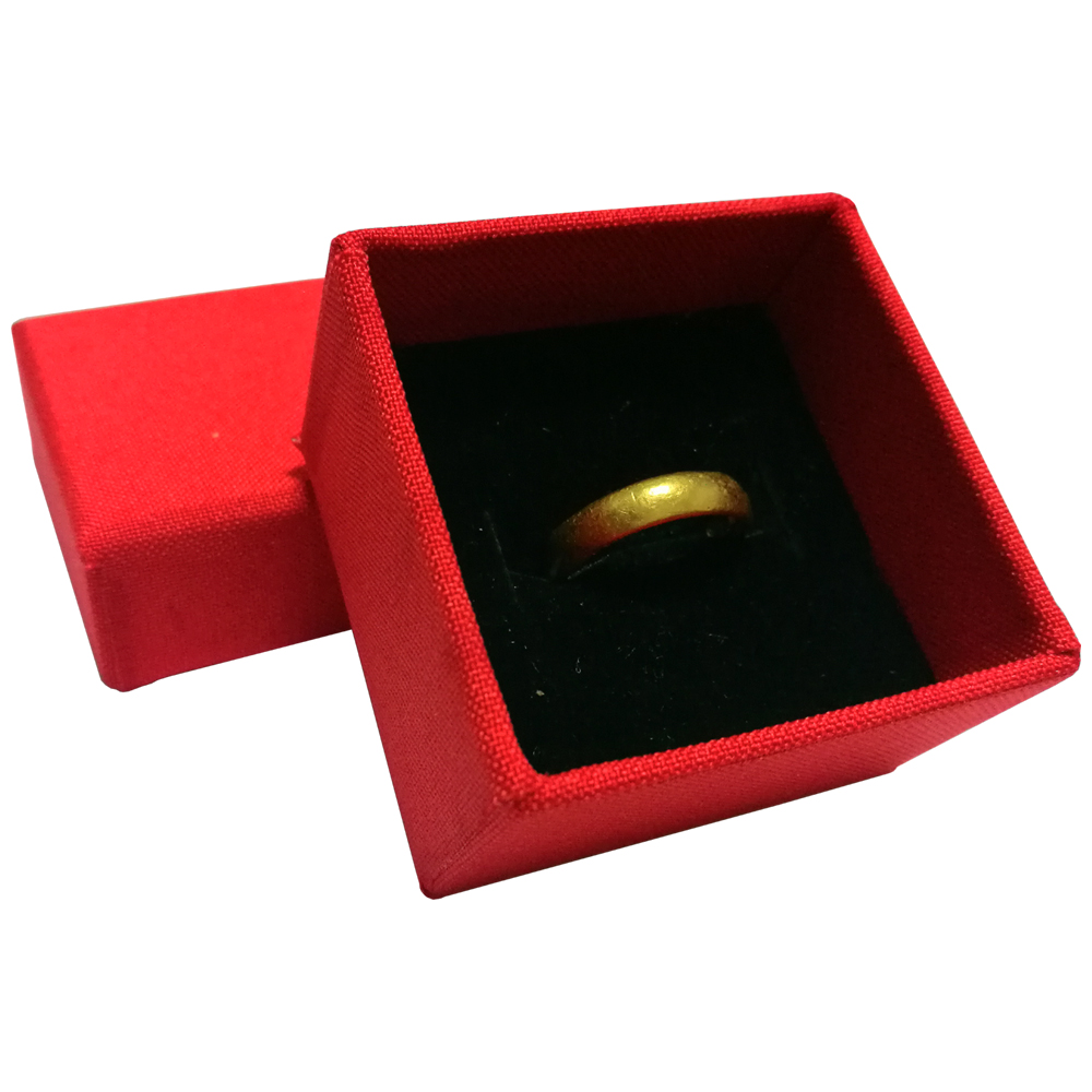Fabricant de boîte d'emballage en papier à petit anneau personnalisé rouge glamour