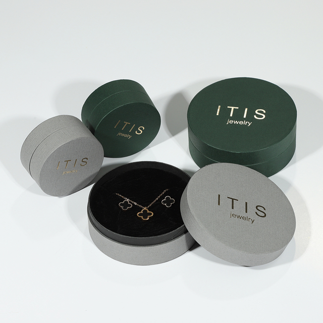 Fabricant d'emballage de boîte de bracelet en papier rond personnalisé