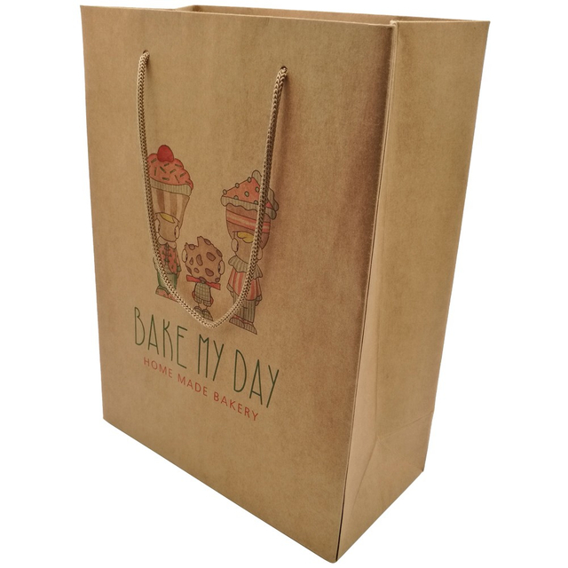 Usine d'impression de sacs en papier kraft personnalisés de luxe