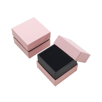 Usine de boîte d'emballage de papier d'anneau personnalisé d'impression rose