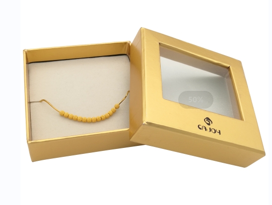 Emballage personnalisé de boîte de papier de bijoux de qualité