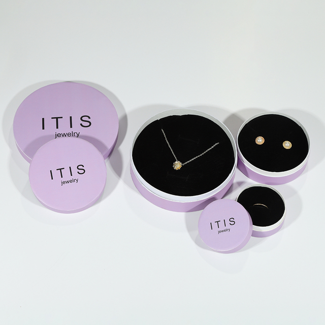 Usine de fournisseur de boîte d'emballage en papier de collier personnalisable en carton rond