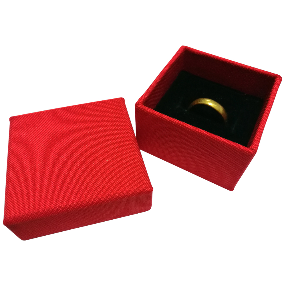 Fabricant de boîte d'emballage en papier à petit anneau personnalisé rouge glamour