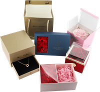 Fournisseur d'emballage de boîte de papier de bijoux personnalisable de l'usine de Chine