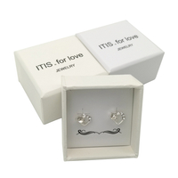 Emballage personnalisé adapté aux besoins du client de boucle d'oreille de carton avec le logo