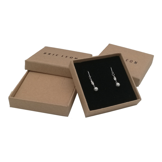 Emballage bon marché en gros de boîte de papier de boucle d'oreille de filles d'impression bon marché en gros