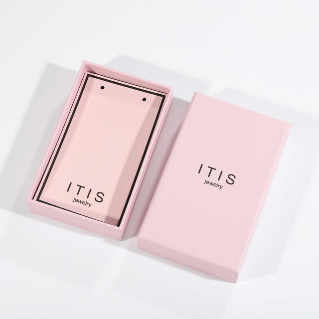 Boîte d'emballage de bijoux en papier de luxe personnalisée