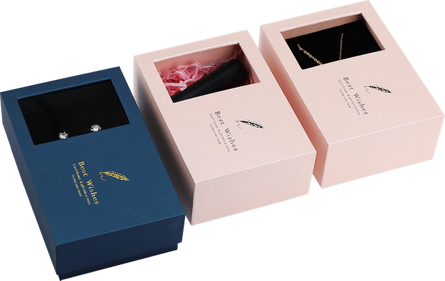 Fournisseur d'emballage de boîte de papier de bijoux personnalisable de l'usine de Chine