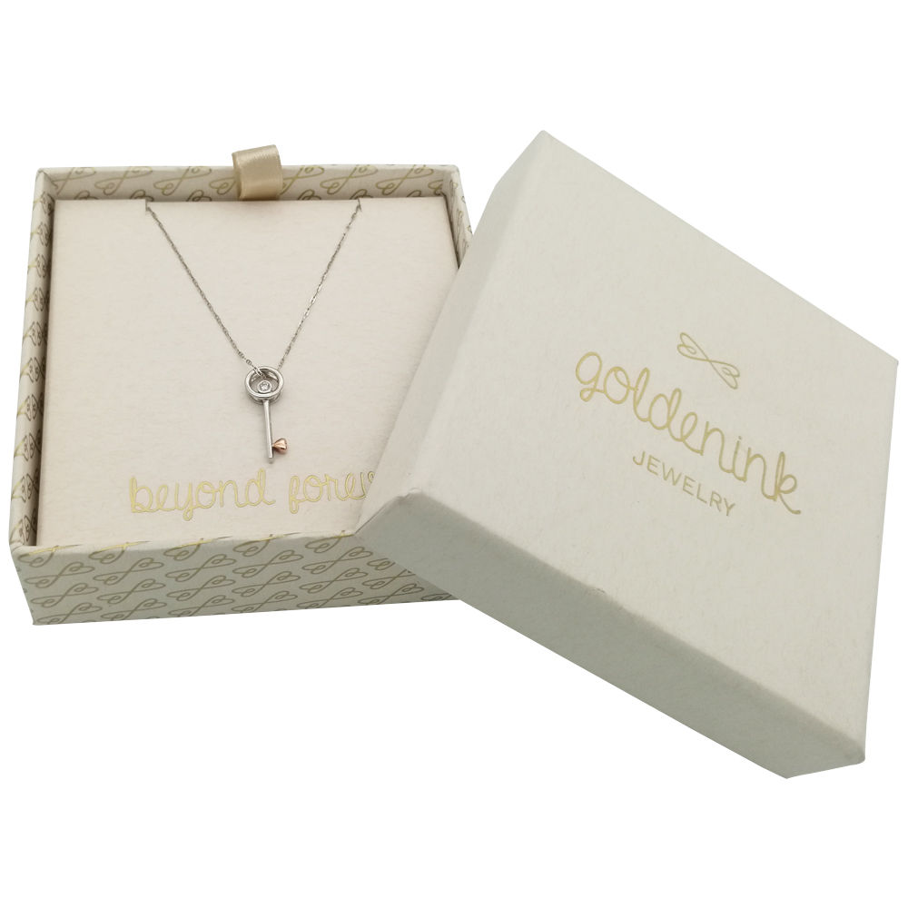 bo&icirc;te &agrave; bijoux en karft blanc