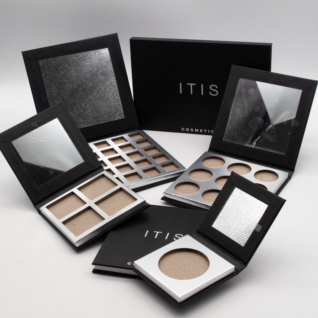 Boîte d'emballage de palette de fard à paupières en carton unique personnalisée