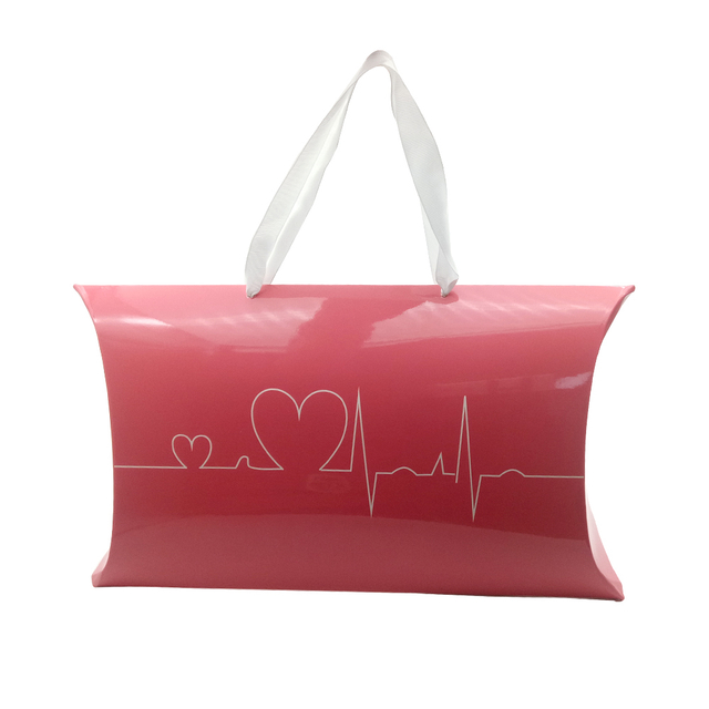 Boîtes d'oreiller de bijoux en papier de luxe personnalisées