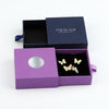 Usine de paquet de boîte à bijoux violette personnalisée