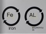 Logo de recyclage du m&eacute;tal Emballage
