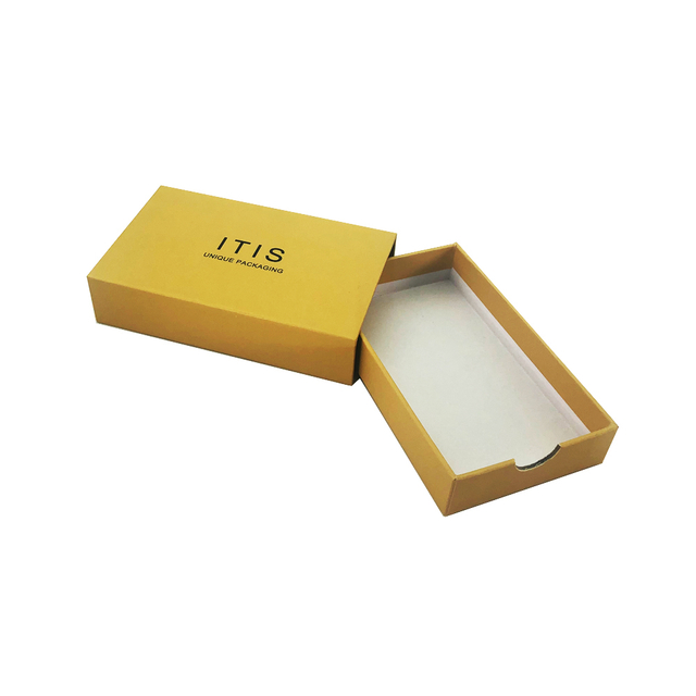 Emballage de soins de la peau jaune personnalisé