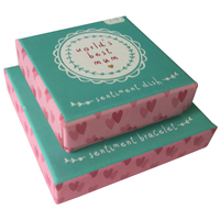 Boîte d'emballage de bijoux personnalisée avec fournisseur de logo