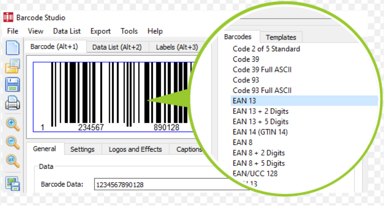 Cr&eacute;er des codes-barres dans un logiciel de codes-barres