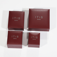 Personnalisation Usine de boîtes en carton à bijoux rouges